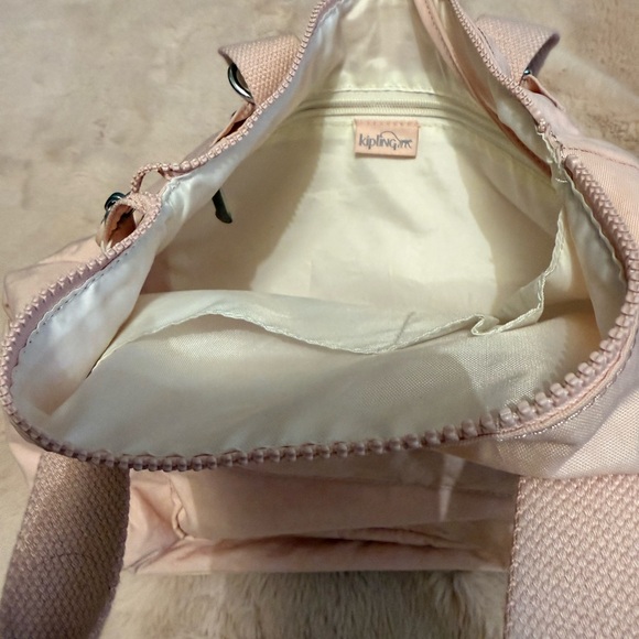 Kipling Pink Backpack with Adjustable Straps and Multiple Compartments - Picture 3 of 4